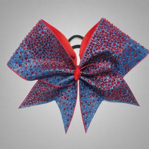 Rhinestone Intensity Glitter Cheer Bow