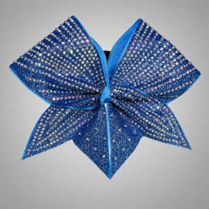 Super Rhinestone Stripes Glitter Cheer Bow